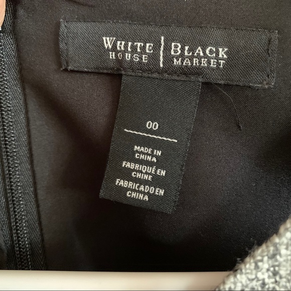 LIKENew White House Black Market Gray Casual Dress - Picture 6 of 14